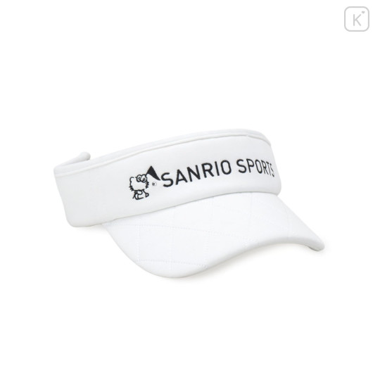 Japan Sanrio Quilted Sun Visor - Hello Kitty : Sanrio Sports White - 1