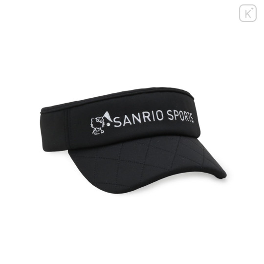 Japan Sanrio Quilted Sun Visor - Hello Kitty : Sanrio Sports Black - 1