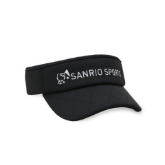 Japan Sanrio Quilted Sun Visor - Hello Kitty : Sanrio Sports Black