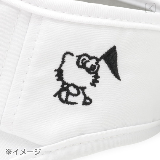 Japan Sanrio Sun Visor with Logo Ribbon - Hello Kitty : Sanrio Sports Black - 6