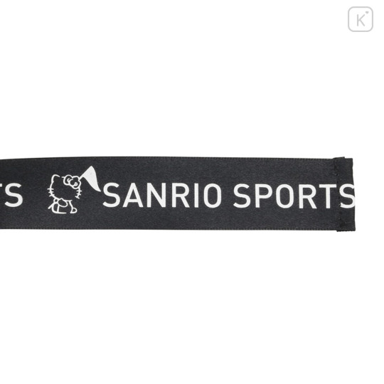 Japan Sanrio Sun Visor with Logo Ribbon - Hello Kitty : Sanrio Sports Black - 7