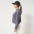 Japan Sanrio Glitter Fleece-Lined Logo Pullover (M) - Hello Kitty : Sanrio Sports Black - 3