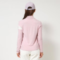 Japan Sanrio Two-Tone Logo Print Mock Neck Top (M) - Hello Kitty : Sanrio Sports Pink - 4