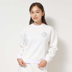 Japan Sanrio Double Knit Line Sweatshirt (M) - Hello Kitty : Sanrio Sports White