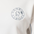 Japan Sanrio Double Knit Line Sweatshirt (M) - Hello Kitty : Sanrio Sports White - 4