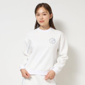 Japan Sanrio Double Knit Line Sweatshirt (L) - Hello Kitty : Sanrio Sports White - 1