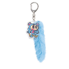 Japan Angel Blue Fluffy Tail Keychain - Nakamura-kun