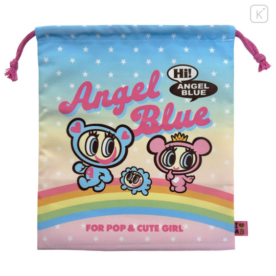 Japan Angel Blue Drawstring Bag (M) - 1