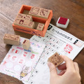 Japan Sanrio Wooden Reward Stamp Set - Hanamaruobake - 2