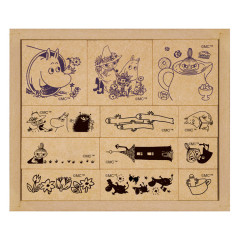 Japan Moomin Wooden Reward Stamp Set - Moomin