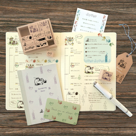 Japan Moomin Wooden Reward Stamp Set - Moomin - 2