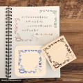 Japan Moomin Wooden Stamp - Little My & Moomintroll : Fruit Wreath - 2