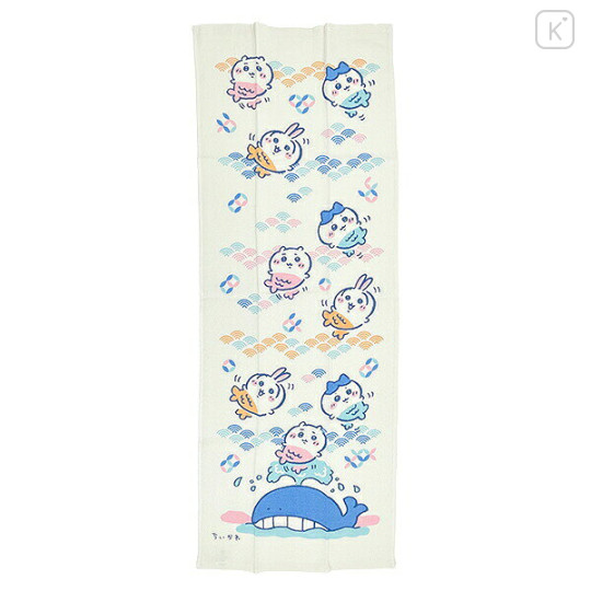 Japan Chiikawa Japanese Tenugui Towel - Chiikawa & Hachiware & Usagi : Wavy - 1