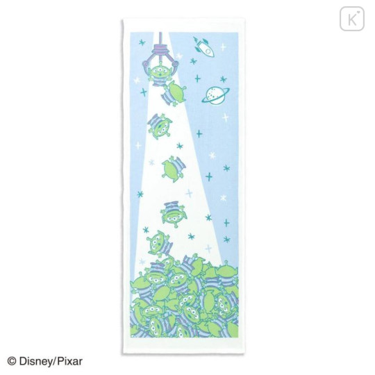 Japan Disney Japanese Tenugui Towel - Little Green Men : God - 1