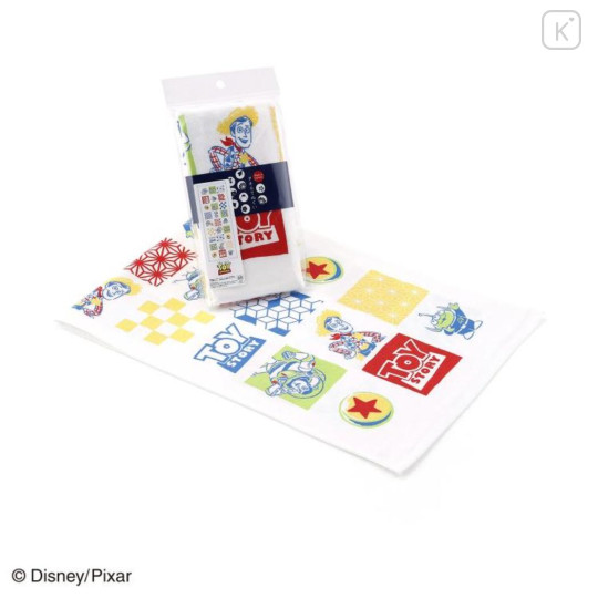 Japan Disney Japanese Tenugui Towel - Toy Story : Stacking Blocks - 2