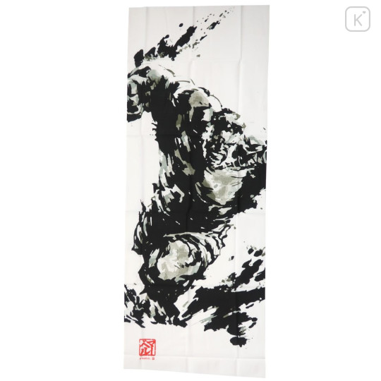 Japan Disney Japanese Tenugui Towel - Marvel : Hulk Ink Painting Style - 1