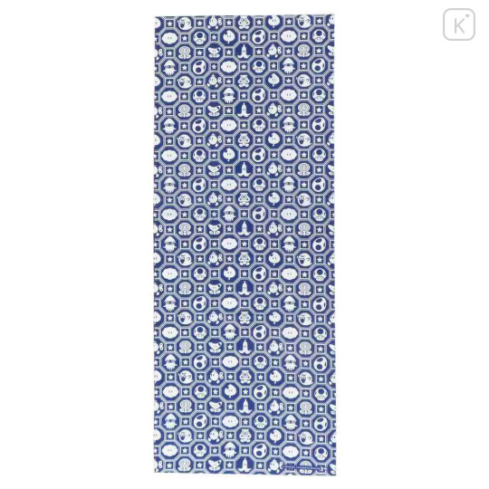 Japan Super Mario Japanese Tenugui Towel - Indigo - 1