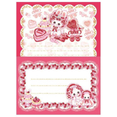 Japan Amenomori Fumika Letter Set - Strawberry Retro
