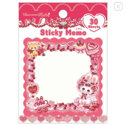 Japan Amenomori Fumika Sticky Notes - Strawberry Retro - 1