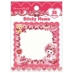 Japan Amenomori Fumika Sticky Notes - Strawberry Retro