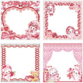 Japan Amenomori Fumika Square Memo Pad - Strawberry Retro - 2