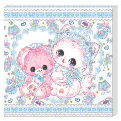 Japan Amenomori Fumika Square Memo Pad - Angel Blue