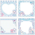Japan Amenomori Fumika Square Memo Pad - Angel Blue - 2