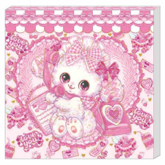 Japan Amenomori Fumika Square Memo Pad - Idol Pink