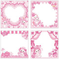 Japan Amenomori Fumika Square Memo Pad - Idol Pink - 2