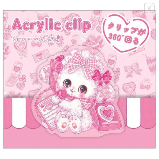 Japan Amenomori Fumika Acrylic Clip - Idol Pink - 1