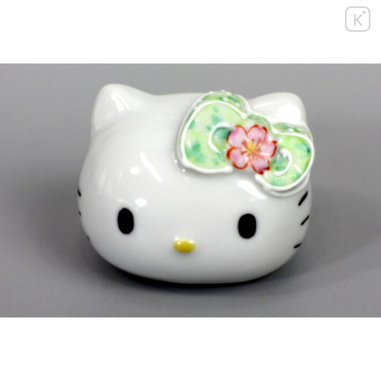 Japan Sanrio Kutani Ware Chopstick Rest - Hello Kitty : Sakura - 2