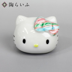 Japan Sanrio Kutani Ware Chopstick Rest - Hello Kitty : Border