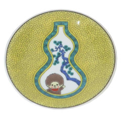 Japan Monchhichi Kutani Ware Small Plate - Blue Gourd