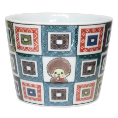 Japan Monchhichi Kutani Ware Bowl - Colored Stone Pavement Pattern