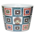 Japan Monchhichi Kutani Ware Bowl - Colored Stone Pavement Pattern - 1