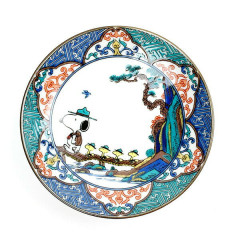 Japan Peanuts Kutani Ware Small Plate - Snoopy : Landscape