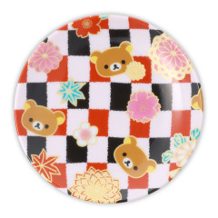 Japan San-X Kutani Ware Small Plate - Rilakkuma : Grid