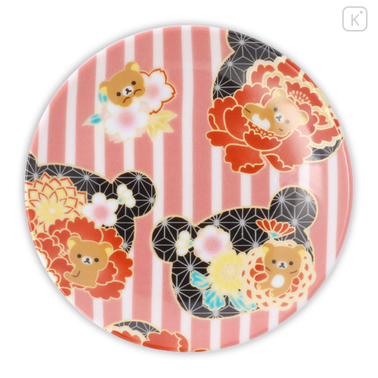 Japan San-X Kutani Ware Small Plate - Rilakkuma : Stripe - 1
