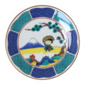 Japan Chibi Maruko Chan Kutani Ware Small Plate - Momoko Sakura : Sandogasa - 1