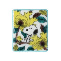 Japan Peanuts Kutani Ware Chopstick Rest - Snoopy : Peony Pattern - 1