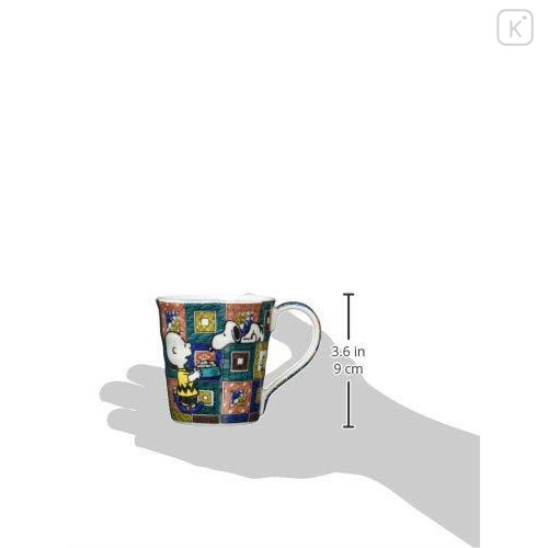 Japan Peanuts Kutani Ware Mug - Snoopy : Cobblestone - 3
