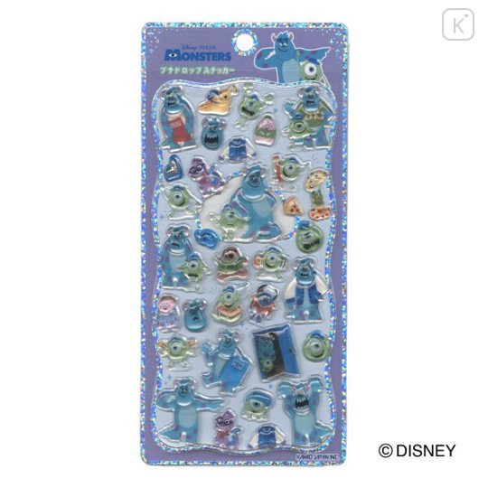 Japan Disney Petit Drop Sticker - Mike & Sulley - 1
