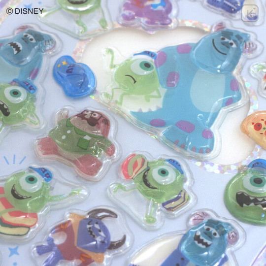 Japan Disney Petit Drop Sticker - Mike & Sulley - 2
