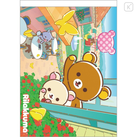 Japan San-X A6 Notepad - Rilakkuma : Rilakkuma and Awawaneko Travel - 1