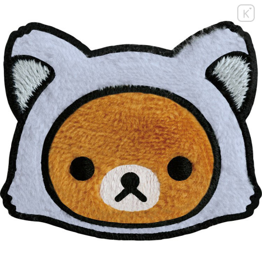 Japan San-X Fluffy Patch Sticker - Rilakkuma : Rilakkuma and Awawaneko - 1