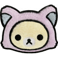 Japan San-X Fluffy Patch Sticker - Korilakkuma : Rilakkuma and Awawaneko - 1