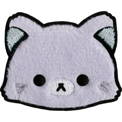 Japan San-X Fluffy Patch Sticker - Awawaneko : Rilakkuma and Awawaneko