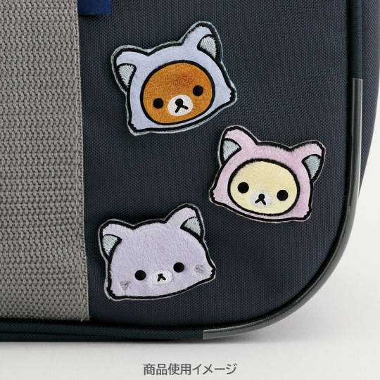 Japan San-X Fluffy Patch Sticker - Awawaneko : Rilakkuma and Awawaneko - 2