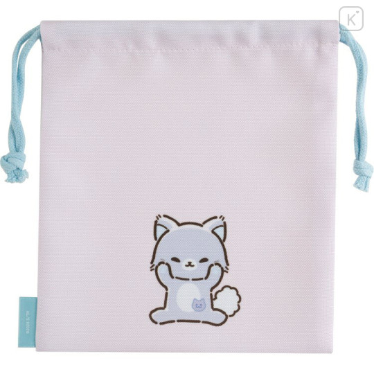 Japan San-X Drawstring Bag - Rilakkuma : Rilakkuma and Awawaneko - 2