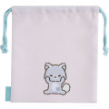 Japan San-X Drawstring Bag - Rilakkuma : Rilakkuma and Awawaneko - 2